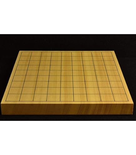 Amazon | 将棋盤 新かや10号一枚板 本漆太刀目盛 松印 (駒台なし